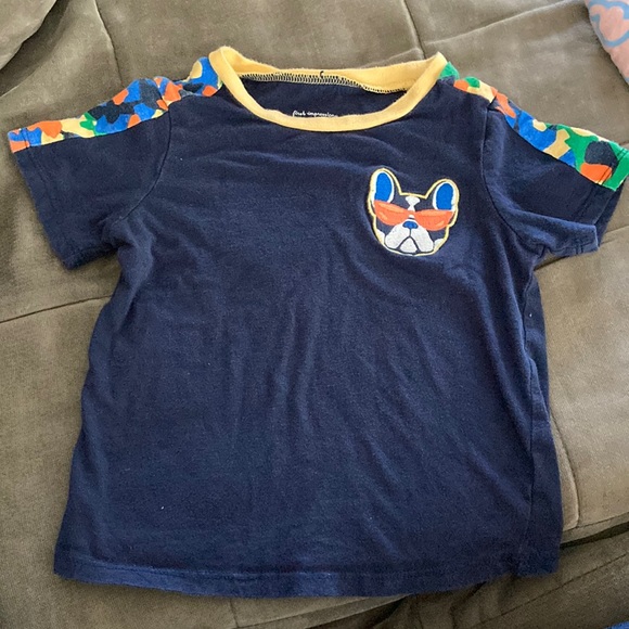 First Impressions 2T tee shirt with French Bulldog patch - Picture 1 of 3